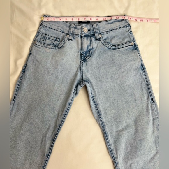 True Religion Ricky Relaxed Straight  Mens Size 28 Denim Blue Jeans - Picture 3 of 7
